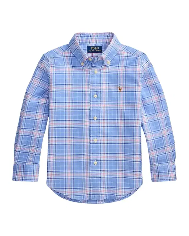 Little Boy 's & Boy 's Plaid Performance Oxford Shirt