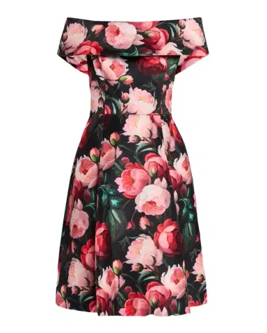 Rickie Freeman for Teri Jon Off-Shoulder Floral Mikado Dress | Thumbnail 1 Rickie Freeman for Teri Jon Off-Shoulder Floral Mikado Dress | Thumbnail 1