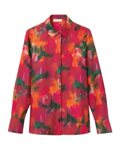 Lafayette 148 New York Scottie Blossom-Print Silk Twill Blouse | Thumbnail 1 Lafayette 148 New York Scottie Blossom-Print Silk Twill Blouse | Thumbnail 1