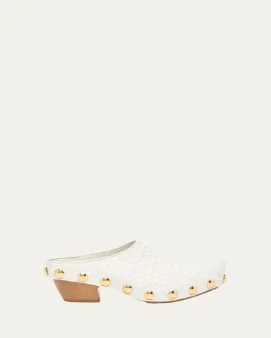Bottega Veneta 30mm Gondola Intrecciato Leather Clogs | Thumbnail 5
