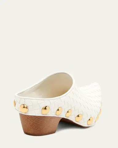 Bottega Veneta 30mm Gondola Intrecciato Leather Clogs | Thumbnail 6