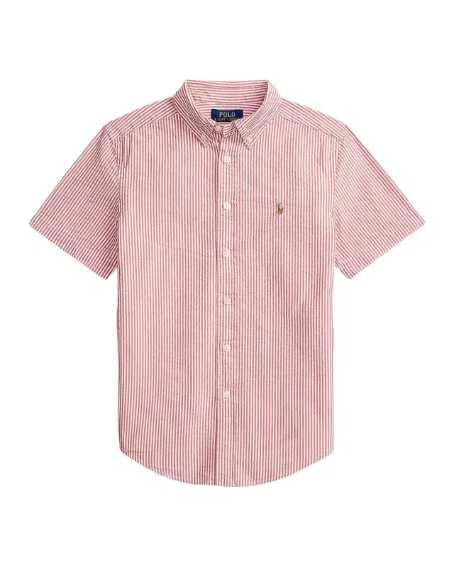 Little Boy 's & Boy 's Striped Cotton Seersucker Shirt