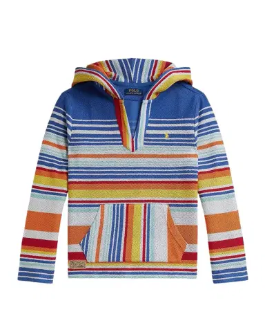 Polo Ralph Lauren Little Boy 's & Boy 's Striped Cotton Terry Hoodie | Thumbnail 1