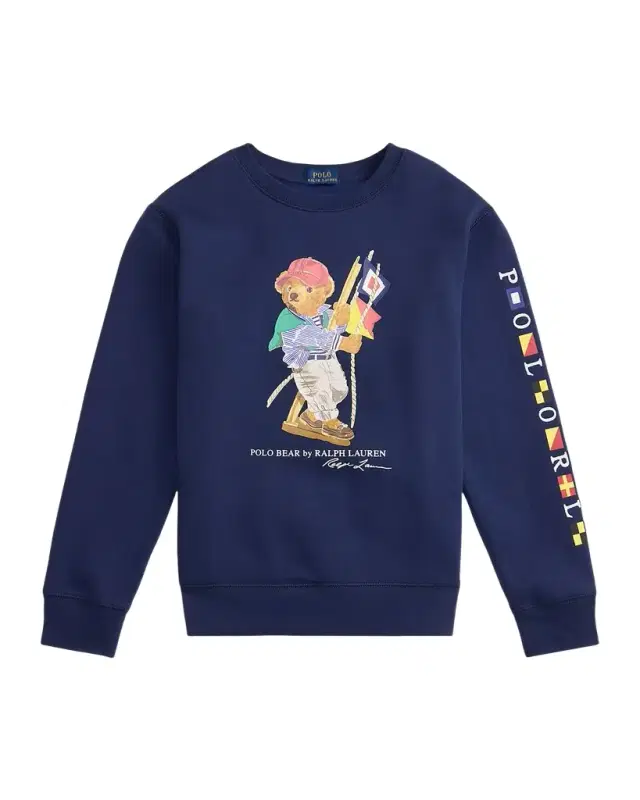 Little Boy 's & Boy 's Polo Bear Fleece Sweatshirt