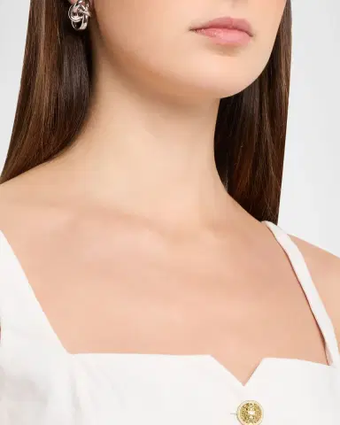 ALICE + OLIVIA Kelcey Sleeveless Button-Front Top | Thumbnail 4