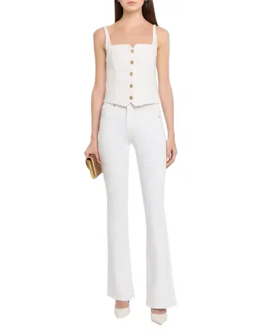 ALICE + OLIVIA Kelcey Sleeveless Button-Front Top | Thumbnail 1