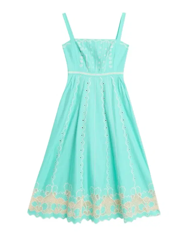 Aurora B Embroidered Midi Dress