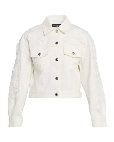 Generation Love Lexia Lace Appliqué Denim Jacket | Thumbnail 1