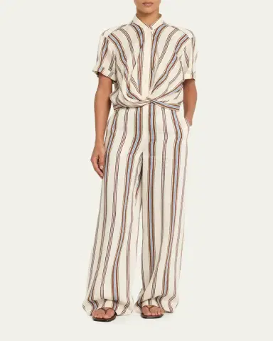 A.L.C. Tyler Stripe Linen Pants | Thumbnail 2 A.L.C. Tyler Stripe Linen Pants | Thumbnail 2