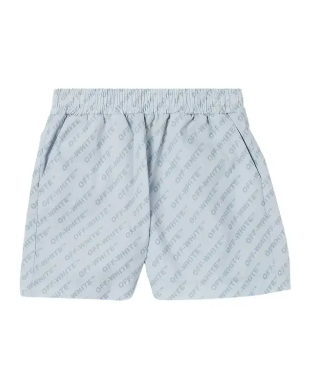 Boy 's Logo AOP Cotton Shorts, Size 4-12