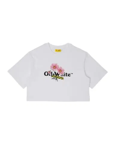 Off-White Girl's Daisy Logo Boxy Tee, Size | Thumbnail 1
