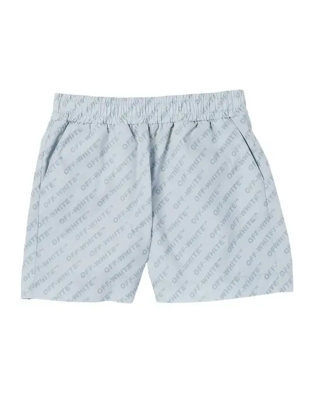 Boy 's Logo AOP Cotton Shorts, Size