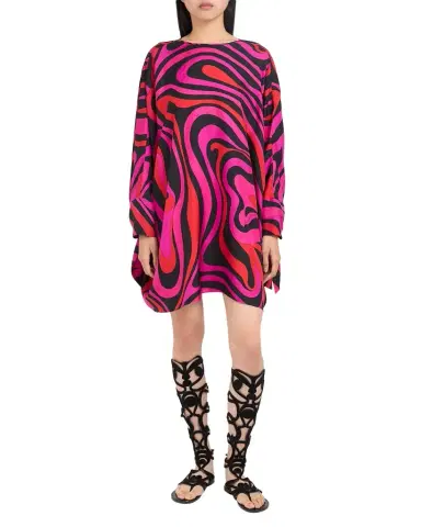 Pucci Marmo Silk Twill Mini Caftan Dress | Thumbnail 1