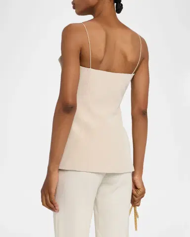 FForme Eilwen Tailored Linen-Blend Sleeveless Top | Thumbnail 2 FForme Eilwen Tailored Linen-Blend Sleeveless Top | Thumbnail 2