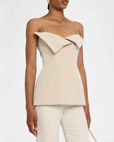 FForme Eilwen Tailored Linen-Blend Sleeveless Top | Thumbnail 3 FForme Eilwen Tailored Linen-Blend Sleeveless Top | Thumbnail 3