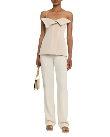 FForme Eilwen Tailored Linen-Blend Sleeveless Top | Thumbnail 1 FForme Eilwen Tailored Linen-Blend Sleeveless Top | Thumbnail 1