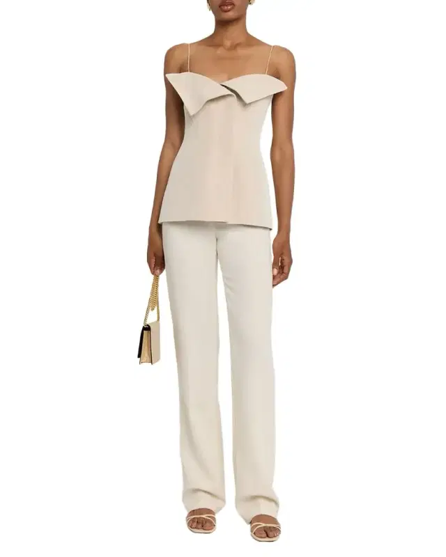 Eilwen Tailored Linen-Blend Sleeveless Top