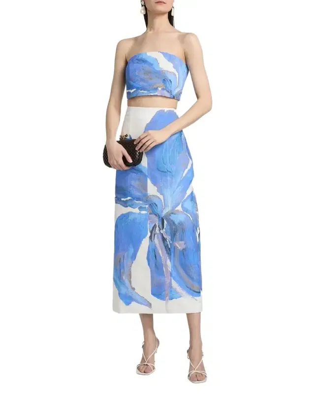 Rumi Floral Midi-Skirt