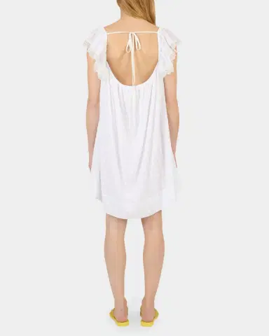 Ganni Broderie Anglaise Mini Dress | Thumbnail 3