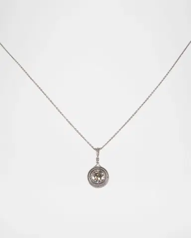 NM Estate Estate Platinum Diamond Tiered Merry Window Pendant Necklace | Thumbnail 2