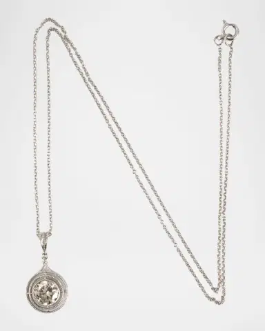 NM Estate Estate Platinum Diamond Tiered Merry Window Pendant Necklace | Thumbnail 3
