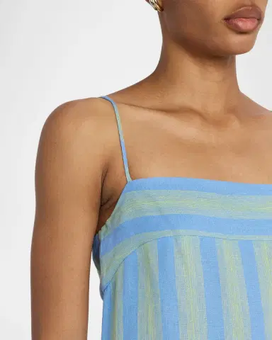 STAUD Laura Striped Linen Dress | Thumbnail 5 STAUD Laura Striped Linen Dress | Thumbnail 5