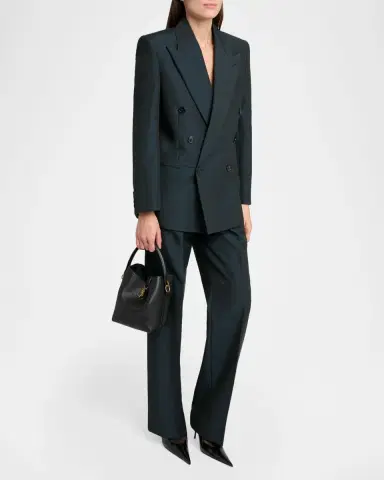Saint Laurent Le 37 YSL Leather Bucket Bag | Thumbnail 4