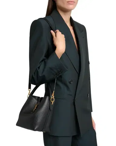 Saint Laurent Le 37 YSL Leather Bucket Bag | Thumbnail 1