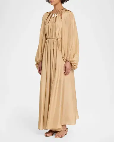 Zimmermann Mahon Silk Chain Maxi Dress | Thumbnail 3