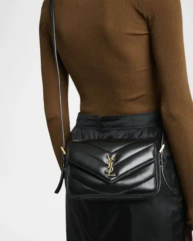 Saint Laurent Toy Loulou YSL Quilted Leather Crossbody Bag | Thumbnail 1 Saint Laurent Toy Loulou YSL Quilted Leather Crossbody Bag | Thumbnail 1