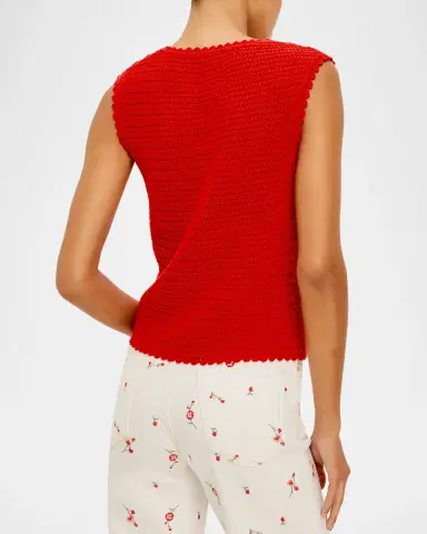 Rails Calypso Crochet Knit Tank Top | Thumbnail 3