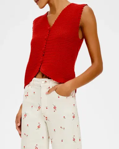 Rails Calypso Crochet Knit Tank Top | Thumbnail 6