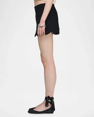 Marc Jacobs Scalloped Daisy Wool Mini Skirt | Thumbnail 6
