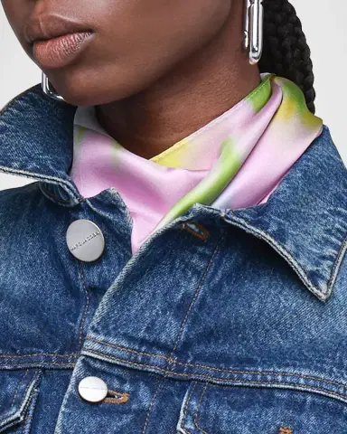 Marc Jacobs Blurred Floral Silk Scarf | Thumbnail 3 Marc Jacobs Blurred Floral Silk Scarf | Thumbnail 3