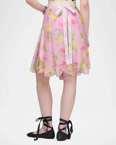 Marc Jacobs Blurred Floral Chiffon Skirt | Thumbnail 3 Marc Jacobs Blurred Floral Chiffon Skirt | Thumbnail 3