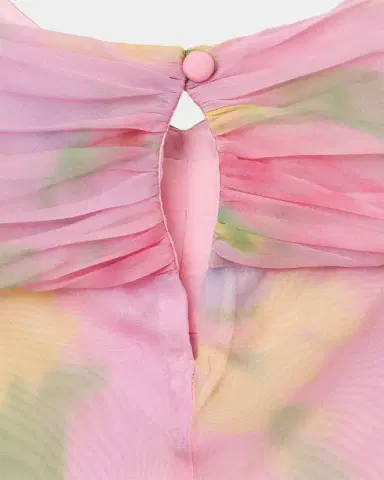 Marc Jacobs Blurred Floral Bow Top | Thumbnail 5