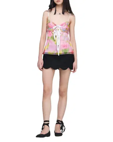 Marc Jacobs Blurred Floral Bow Top | Thumbnail 1