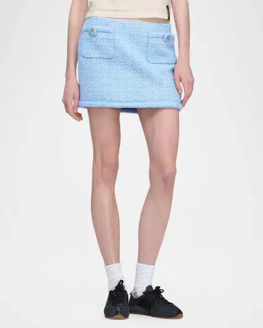 Marc Jacobs Pop J Marc Metallic Tweed Mini Skirt | Thumbnail 4