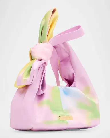 Marc Jacobs The Blurred Floral Satin Mini Bow Sack Bag | Thumbnail 3