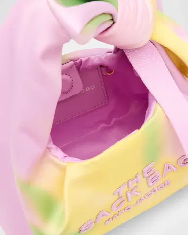 Marc Jacobs The Blurred Floral Satin Mini Bow Sack Bag | Thumbnail 4