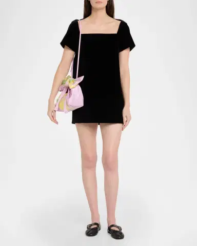 Marc Jacobs The Blurred Floral Satin Mini Bow Sack Bag | Thumbnail 5