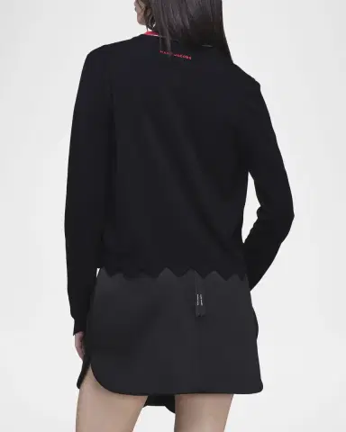 Marc Jacobs Scalloped Daisy Crewneck Cardigan | Thumbnail 3 Marc Jacobs Scalloped Daisy Crewneck Cardigan | Thumbnail 3