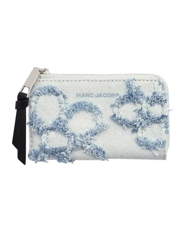 Marc Jacobs The Daisy Denim Top Zip Multi Wallet