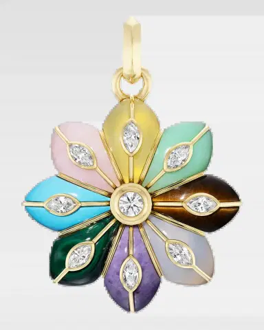 Sorellina 18K Large Bloom Inlay Pendant | Thumbnail 2 Sorellina 18K Large Bloom Inlay Pendant | Thumbnail 2