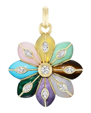 Sorellina 18K Large Bloom Inlay Pendant | Thumbnail 1 Sorellina 18K Large Bloom Inlay Pendant | Thumbnail 1