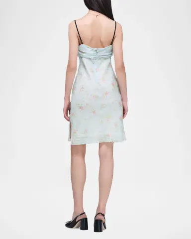 Marc Jacobs Blurred Floral Chiffon Mini Slip Dress | Thumbnail 3 Marc Jacobs Blurred Floral Chiffon Mini Slip Dress | Thumbnail 3