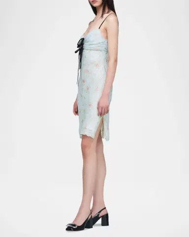 Marc Jacobs Blurred Floral Chiffon Mini Slip Dress | Thumbnail 6 Marc Jacobs Blurred Floral Chiffon Mini Slip Dress | Thumbnail 6