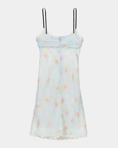 Marc Jacobs Blurred Floral Chiffon Mini Slip Dress | Thumbnail 7 Marc Jacobs Blurred Floral Chiffon Mini Slip Dress | Thumbnail 7