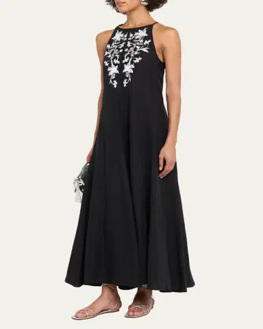 Kobi Halperin Regina Embroidered Maxi Dress | Thumbnail 4
