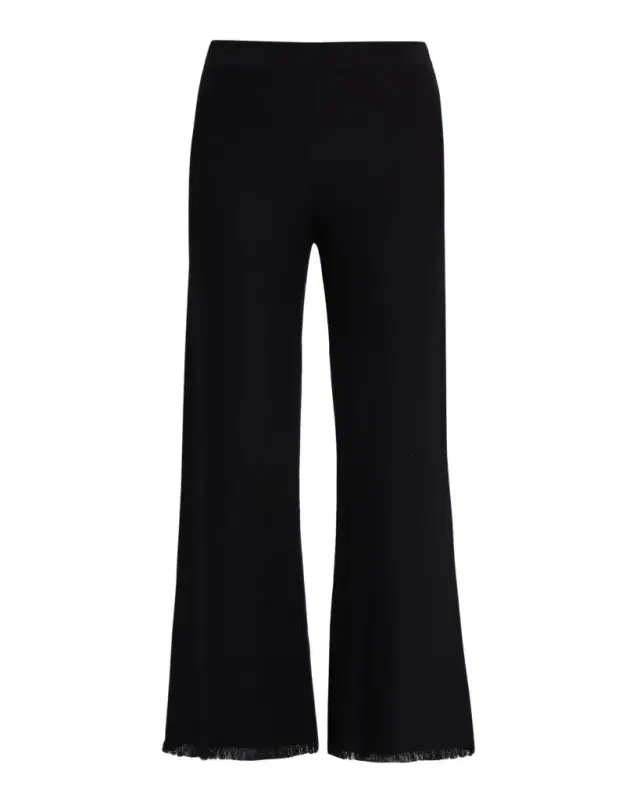 Kobi Halperin Valley Fringe-Hem Pique Knit Pants